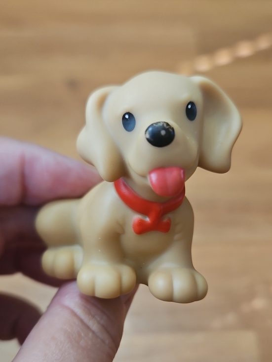 Other - Fisher Price Little People tan puppy dog figure with a red collar